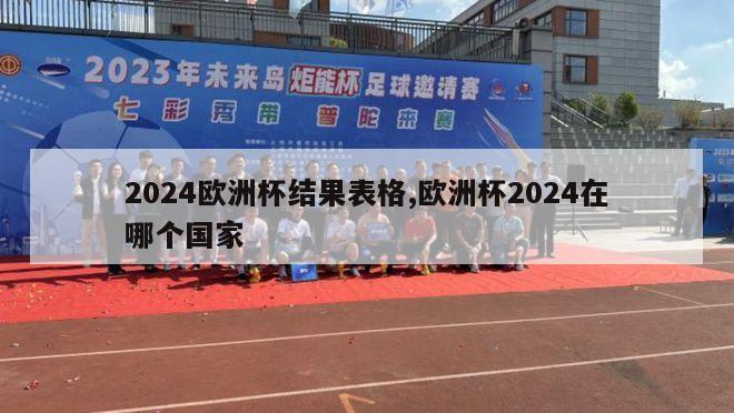 2024欧洲杯结果表格,欧洲杯2024在哪个国家